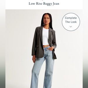Abercrombie 90s Low Rise Baggy Jeans - Light Wash
